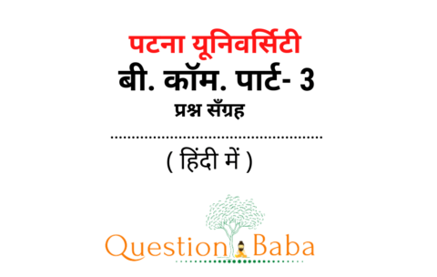 Patna University B. Com. Part- 3 hindi